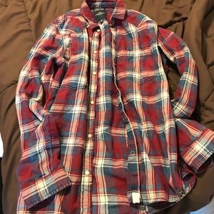 American eagle 💕Boyfriend fit plaid button up